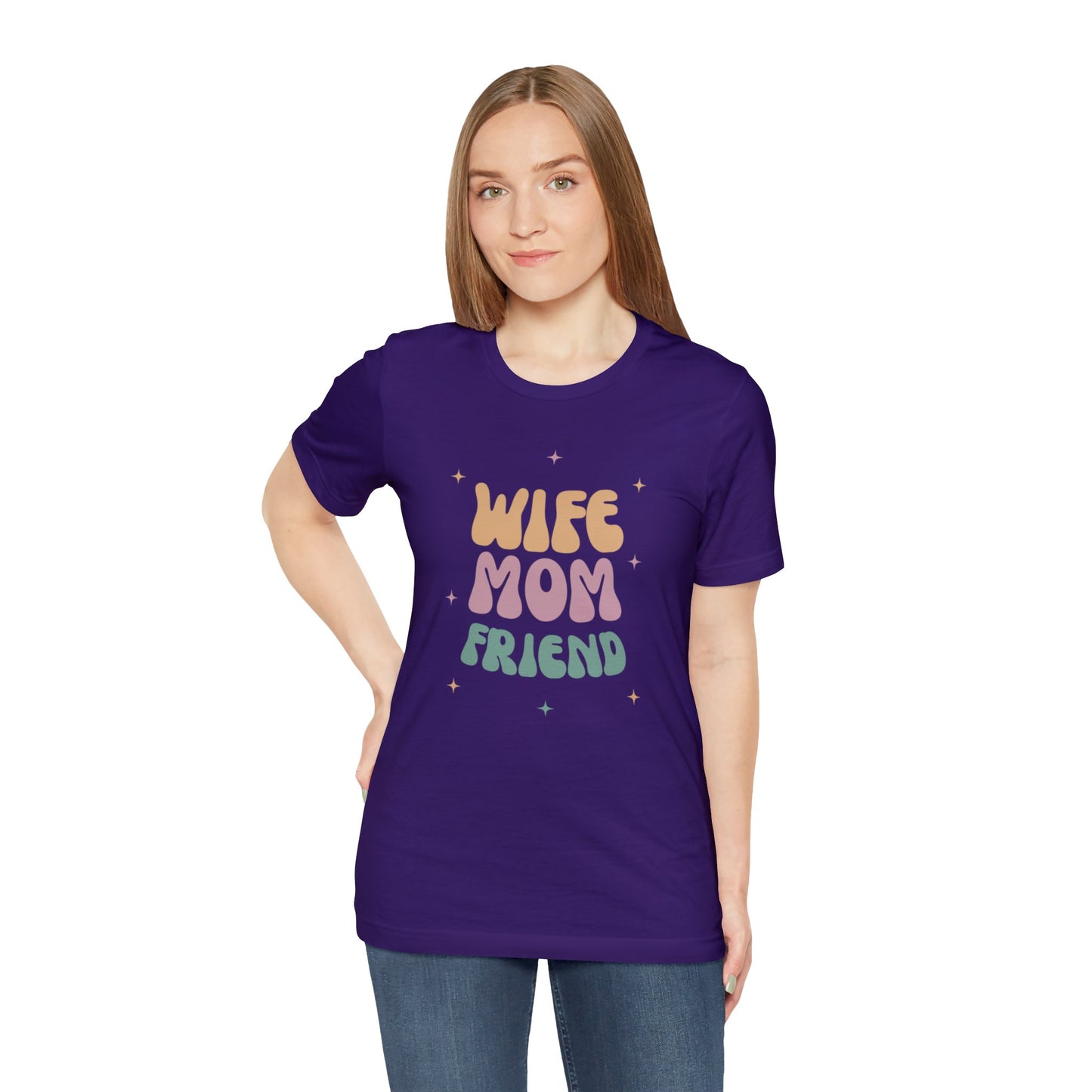 Wife Mom Friend Unisex Short Sleeve Tee