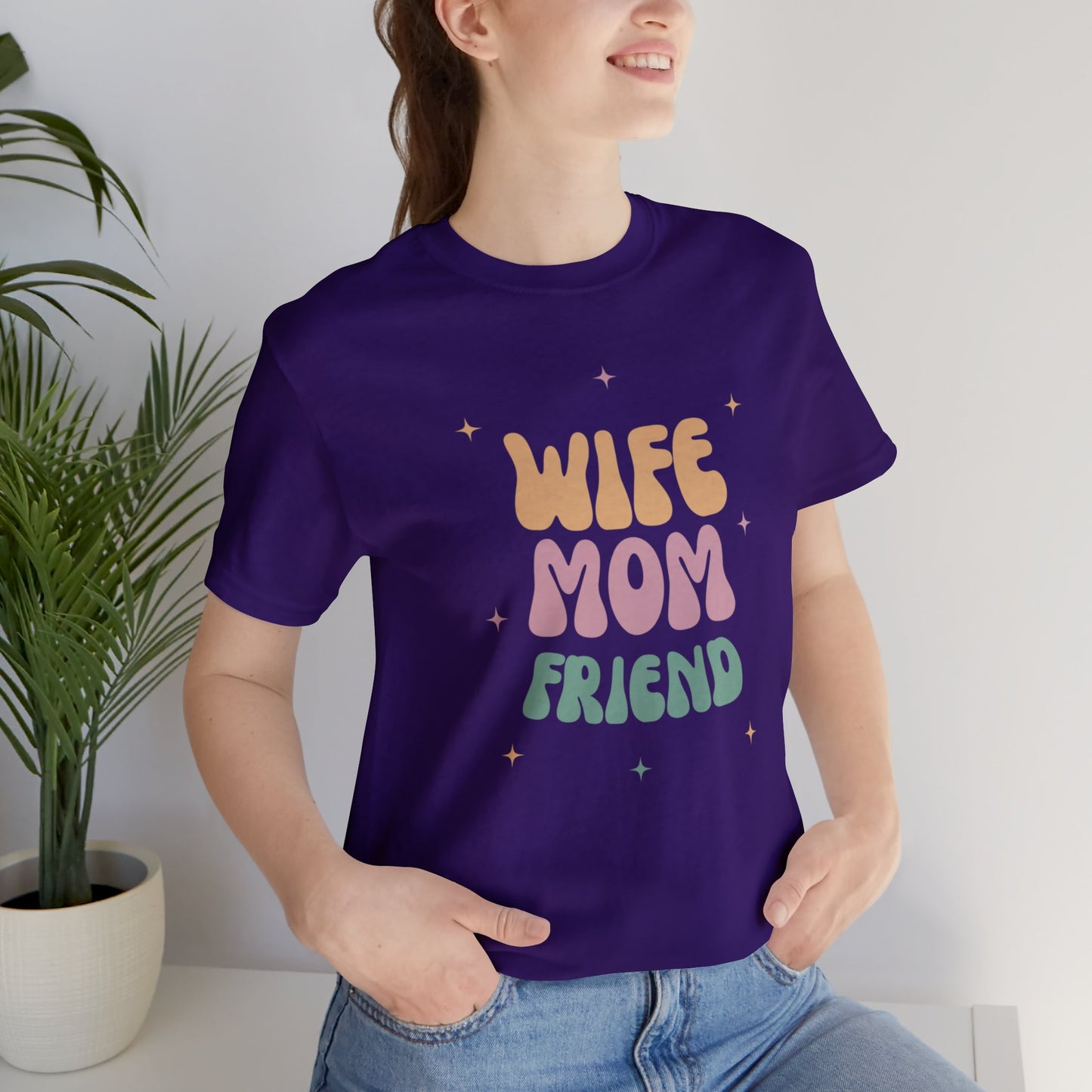 Wife Mom Friend Unisex Short Sleeve Tee